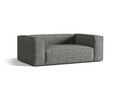 Canapea 2 locuri, Nuria-260, Micadoni Home, 170x110x72 cm, tesatura boucle, grafit