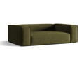 Canapea 3 locuri, Nuria-88, Micadoni Home, 210x110x72 cm, catifea, verde moss melange