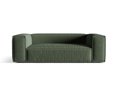 Canapea 3 locuri, Nuria-215, Micadoni Home, 210x110x72 cm, tesatura structurata chenille, verde moss