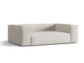Canapea 3 locuri, Nuria-260, Micadoni Home, 210x110x72 cm, tesatura boucle, gri bej melange