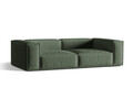 Canapea 4 locuri, Nuria-215, Micadoni Home, 250x110x72 cm, tesatura structurata chenille, verde moss