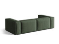Canapea 4 locuri, Nuria-215, Micadoni Home, 250x110x72 cm, tesatura structurata chenille, verde moss