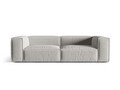 Canapea 4 locuri, Nuria-215, Micadoni Home, 250x110x72 cm, tesatura structurata chenille, gri deschis
