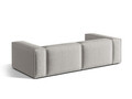 Canapea 4 locuri, Nuria-215, Micadoni Home, 250x110x72 cm, tesatura structurata chenille, gri deschis