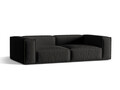 Canapea 4 locuri, Nuria-215, Micadoni Home, 250x110x72 cm, tesatura structurata chenille, negru