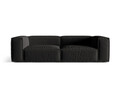 Canapea 4 locuri, Nuria-215, Micadoni Home, 250x110x72 cm, tesatura structurata chenille, negru