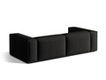 Canapea 4 locuri, Nuria-215, Micadoni Home, 250x110x72 cm, tesatura structurata chenille, negru