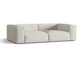 Canapea 4 locuri, Nuria-260, Micadoni Home, 250x110x72 cm, tesatura boucle, gri bej melange
