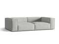 Canapea 4 locuri, Nuria-260, Micadoni Home, 250x110x72 cm, tesatura boucle, argintiu