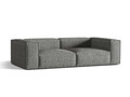 Canapea 4 locuri, Nuria-260, Micadoni Home, 250x110x72 cm, tesatura boucle, grafit