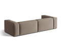 Canapea 5 locuri, Nuria-88, Micadoni Home, 290x110x72 cm, catifea, gri beton