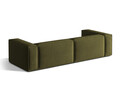 Canapea 5 locuri, Nuria-88, Micadoni Home, 290x110x72 cm, catifea, verde moss melange