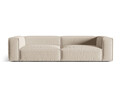 Canapea 5 locuri, Nuria-215, Micadoni Home, 290x110x72 cm, tesatura structurata chenille, bej