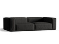 Canapea 5 locuri, Nuria-215, Micadoni Home, 290x110x72 cm, tesatura structurata chenille, negru