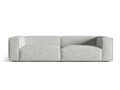Canapea 5 locuri, Nuria-260, Micadoni Home, 290x110x72 cm, tesatura boucle, argintiu