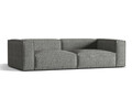 Canapea 5 locuri, Nuria-260, Micadoni Home, 290x110x72 cm, tesatura boucle, grafit
