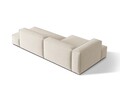 Coltar modular stanga 4 locuri, Nuria-88, Micadoni Home, 312x147x72 cm, catifea, bej