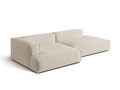 Coltar modular stanga 4 locuri, Nuria-88, Micadoni Home, 312x147x72 cm, catifea, bej