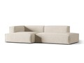 Coltar modular stanga 4 locuri, Nuria-88, Micadoni Home, 312x147x72 cm, catifea, bej