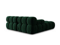 Canapea modulara 3 locuri, Bellis-51, Micadoni Home, 188x188x70 cm, catifea, verde bottle