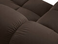 Canapea modulara 3 locuri, Bellis-51, Micadoni Home, 188x188x70 cm, catifea, maro inchis