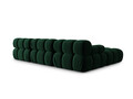 Canapea modulara 4 locuri, Bellis-51, Micadoni Home, 282x188x70 cm, catifea, verde bottle