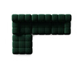 Canapea modulara 4 locuri, Bellis-51, Micadoni Home, 282x188x70 cm, catifea, verde bottle