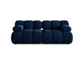 Canapea modulara 2 locuri, Bellis-51, Micadoni Home, 188x94x70 cm, catifea, albastru regal