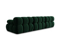Canapea modulara 3 locuri, Bellis-51, Micadoni Home, 282x94x70 cm, catifea, verde bottle