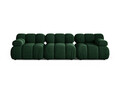 Canapea modulara 3 locuri, Bellis-51, Micadoni Home, 282x94x70 cm, catifea, verde bottle