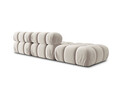 Canapea modulara 4 locuri cotiera stanga, Bellis-51, Micadoni Home, 282x94x70 cm, catifea, bej inchis