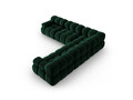 Coltar simetric 5 locuri, Bellis-51, Micadoni Home, 282x282x70 cm, catifea, verde bottle