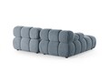 Coltar modular stanga 3 locuri, Bellis-51, Micadoni Home, 188x155x70 cm, catifea, albastru deschis