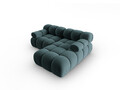 Coltar modular dreapta 3 locuri, Bellis-51, Micadoni Home, 188x155x70 cm, catifea, turcoaz