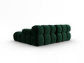 Coltar modular dreapta 3 locuri, Bellis-51, Micadoni Home, 188x155x70 cm, catifea, verde bottle