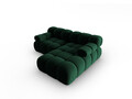 Coltar modular dreapta 3 locuri, Bellis-51, Micadoni Home, 188x155x70 cm, catifea, verde bottle