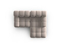 Coltar modular dreapta 3 locuri, Bellis-51, Micadoni Home, 188x155x70 cm, catifea, cappuccino