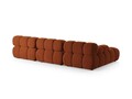 Coltar modular stanga 4 locuri, Bellis-51, Micadoni Home, 282x155x70 cm, catifea, teracota