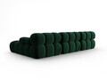 Coltar modular dreapta 4 locuri, Bellis-51, Micadoni Home, 282x155x70 cm, catifea, verde bottle