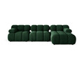 Coltar modular dreapta 4 locuri, Bellis-51, Micadoni Home, 282x155x70 cm, catifea, verde bottle