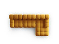 Coltar modular dreapta 4 locuri, Bellis-51, Micadoni Home, 282x155x70 cm, catifea, galben