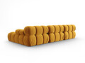 Coltar modular dreapta 4 locuri, Bellis-51, Micadoni Home, 282x155x70 cm, catifea, galben