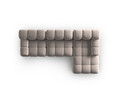 Coltar modular dreapta 4 locuri, Bellis-51, Micadoni Home, 282x155x70 cm, catifea, cappuccino