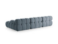 Coltar modular dreapta 4 locuri, Bellis-51, Micadoni Home, 282x155x70 cm, catifea, albastru deschis