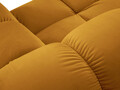 Coltar panoramic modular stanga 7 locuri, Bellis-51, Micadoni Home, 376x282x70 cm, catifea, galben