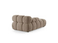 Sezlong living stanga 1 loc, Bellis-51, Micadoni Home, 155x94x70 cm, catifea, cappuccino