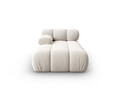 Sezlong living stanga 1 loc, Bellis-51, Micadoni Home, 155x94x70 cm, catifea, bej inchis