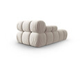 Sezlong living stanga 1 loc, Bellis-51, Micadoni Home, 155x94x70 cm, catifea, bej inchis