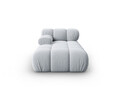 Sezlong living stanga 1 loc, Bellis-51, Micadoni Home, 155x94x70 cm, catifea, albastru deschis