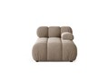 Sezlong living dreapta 1 loc, Bellis-51, Micadoni Home, 155x94x70 cm, catifea, cappuccino